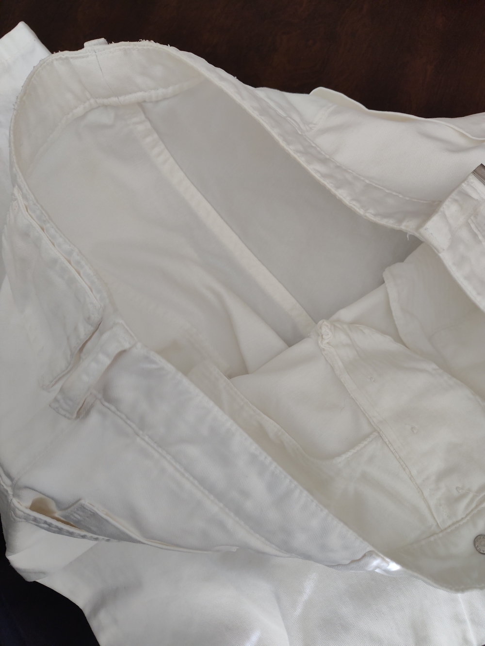 PRADA Milano Men’s White Denim Logo Jeans Button Fly Size 34x30 Vtg Y2k Archive - Picture 9 of 16